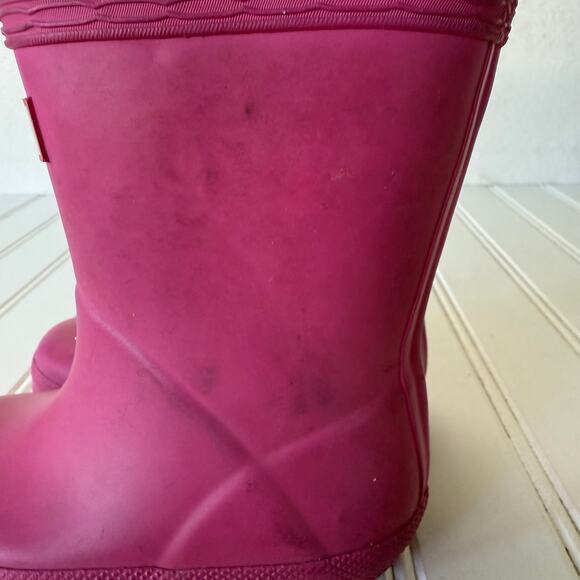 Baby Pink Hunter Boots size 7 - Picture 5 of 12